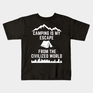 Copia de Funny Outdoorsmen civilization white Kids T-Shirt